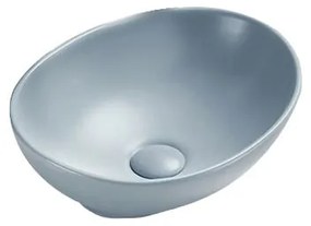 Mexen Elza, umývadlo na dosku 40 x 33 cm, šedo-modrá matná, 21014069