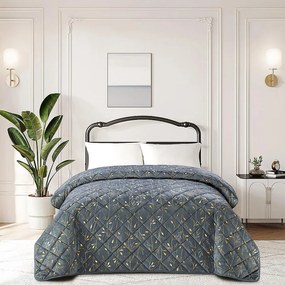 Prikrývka na posteľ Amelia 2504-15 sivá 170x220 cm