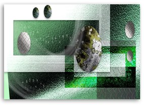 Obraz na plátně Abstraktní koule zelená - 120x80 cm