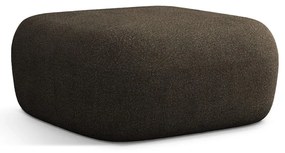 Hnedá podnožka z textílie bouclé Jenny – Micadoni Home