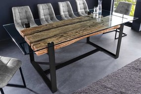 Dizajnový jedálenský stôl Shark II 220 cm teak