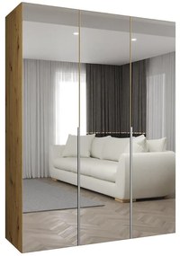 Skriňa Alicante III 150 artisan strieborný