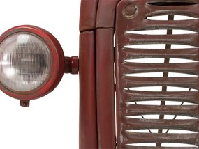 furniture-nabytek.cz - Lakovaný traktorový barový stôl s barovými stoličkami Kerala, kov, červený – 122×88×110 cm