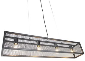 Inteligentné priemyselné závesné svietidlo čierne vrátane 4 WiFi A60 - Cage Wire