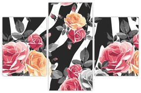 Obraz rozkvitnutých ruží (90x60 cm)