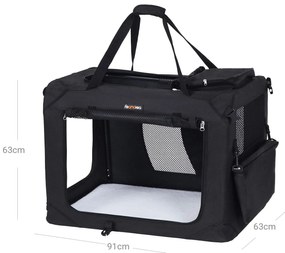 Přepravní taška pro psy XXL LURO černá