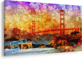 Obraz - Golden Gate, San Francisco, Kalifornia (90x60 cm)