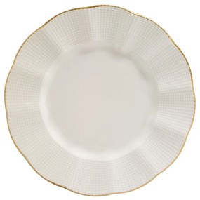 Porcelánová sada 24 ks talířů Creamy Gold bílá/zlatá