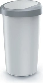 Odpadkový kôš COMPACTO FLAS 50 L popolavo sivý/svetlosivý