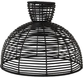 Čierne vonkajšie tienidlo pre stropné svietidlo Star Trading Runde, ø 37,5 cm