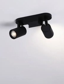 Minimalistické bodové svietidlo Esto 2 Čierna