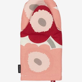 Marimekko Kuchynská rukavice Pieni Unikko vínová koralová