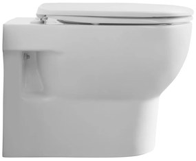 Aqualine, ABSOLUTE závesná WC misa, Rimless, 50x35 cm, biela, 10AB02002