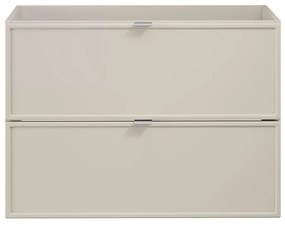 Závěsná skříňka Bella Cashmere s deskou 140 cm kašmír