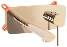 Podomietková umývadlová batéria Rea Oval zlatá + box