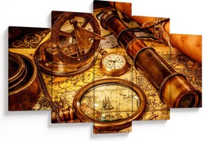 Obraz - Historické pomôcky námorníkov (150x105 cm)