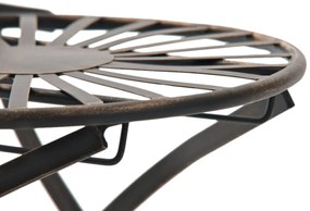 Kovová stolička skladacia Indra (SET 2 ks) - Bronzová