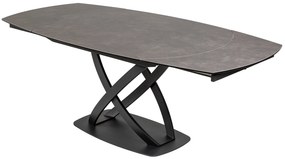 Jedálenský stôl Inceptun 130-190cm antracit keramika