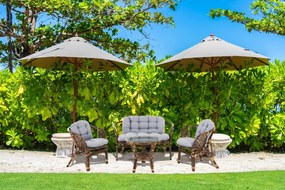 Súprava ratanového záhradného nábytku Bahama Brown-Grey Claire