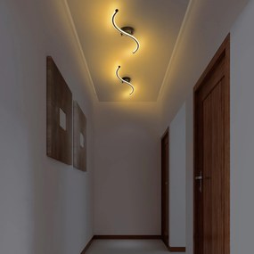 Stropní LED svítidlo Yilan černé