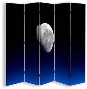 Gario Paraván Mesiac na nočnej oblohe Rozmery: 180 x 170 cm, Prevedenie: Otočný paraván 360°