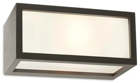Redo 9896 - Vonkajšie nástenné svietidlo BRICK 1xE27/23W/230V IP54 šedá