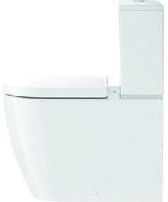 DURAVIT ME by Starck WC misa kombi Rimless s hlbokým splachovaním, Vario odpad, 370 x 650 mm, biela, s povrchom WonderGliss, 20050900001