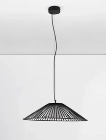 LED čierny moderný luster Brume 60