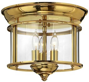 Elstead HK-GENTRY-F-PB - Stropné svietidlo GENTRY 3xE14/40W/230V zlatá