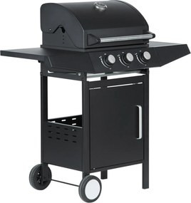 CH Záhradný plynový gril s 3 horákmi 8,1 kW - čierna