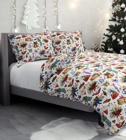 INTERMEDIC SK Vianočná posteľná obliečka Christmas Toy 140x200/70x90 cm