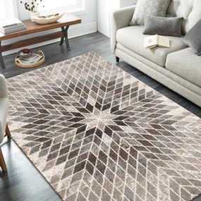 Moderný dizajnový bežový koberec s prírodnými motívmi Šírka: 60 cm | Dĺžka: 100 cm