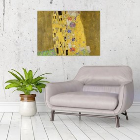 Sklenený obraz - Bozk (70x50 cm)