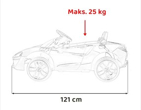 Detské elektrické autíčko McLaren Artura 4×4 oranžové