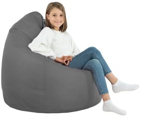 Sedací vak SAKO sivý ekokoža