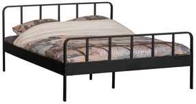 Kovová posteľ 160 x 200 cm emesa čierna MUZZA