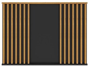 Komoda Nairobi 3F artisan/čierna