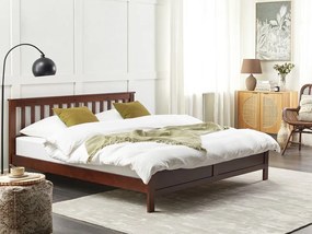 Manželská posteľ 180 cm Maye (tmavé drevo). Vlastná spoľahlivá doprava až k Vám domov. 1081308