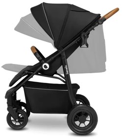 Lionelo - Športový kočík NATT Čierny Onyx