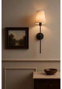 Nástenné svietidlo MADELA 1xE14/40W/230V béžová/čierna