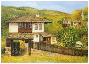 Obraz - Chalúpky v lete (70x50 cm)