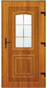 Dvere vchodové Rijeka D34 98x198x7 90P zlatý dub