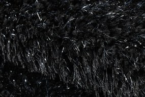 Kúpeľňový koberček SYNERGY glamour / lurex, čierny