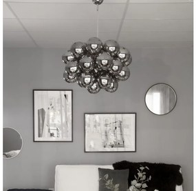 ByRydens 4200650-4505 - Luster na lanku GROSS GRANDE 8xG9/4W/230V dymová/čierna