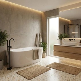 Rea Olimpia, voľnestojaca akrylátová vaňa 150x75 cm, biela, REA-W0634