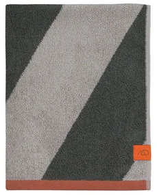 Kaki froté osuška z bio bavlny 70x133 cm Diagonal – Mette Ditmer Denmark