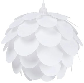 Biela plastová závesná lampa RHINE Beliani