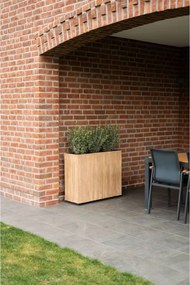 Drevený kvetináč ELEMENTO, drevo, šírka 90 cm, hnedá