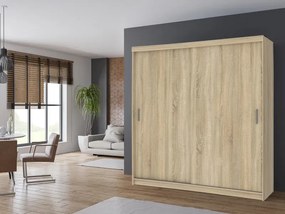 Šatníková skriňa Klasik 203, čierna