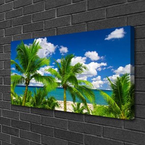 Obraz Canvas More palma stromy príroda 125x50 cm
